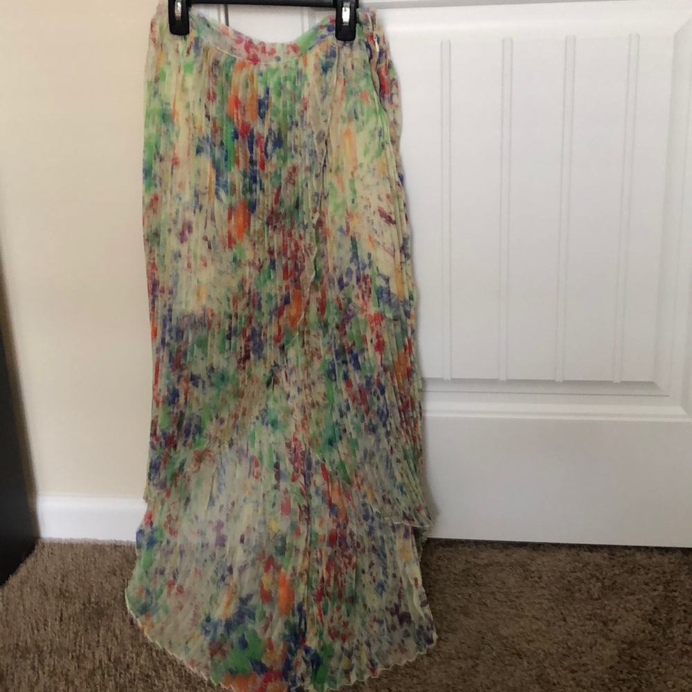 High Low Multi-Colored Skirt